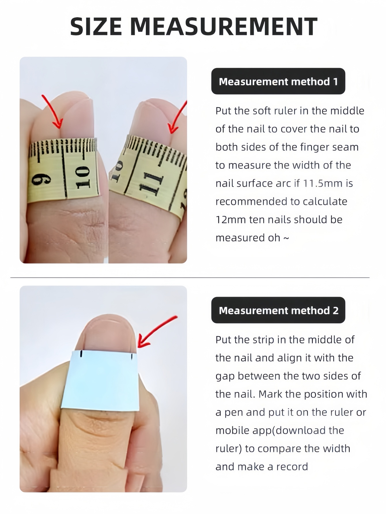 10個入りショートスクエアラウンドプレスオンネイル、カラフル - Nail Art Flower のレビューと価格