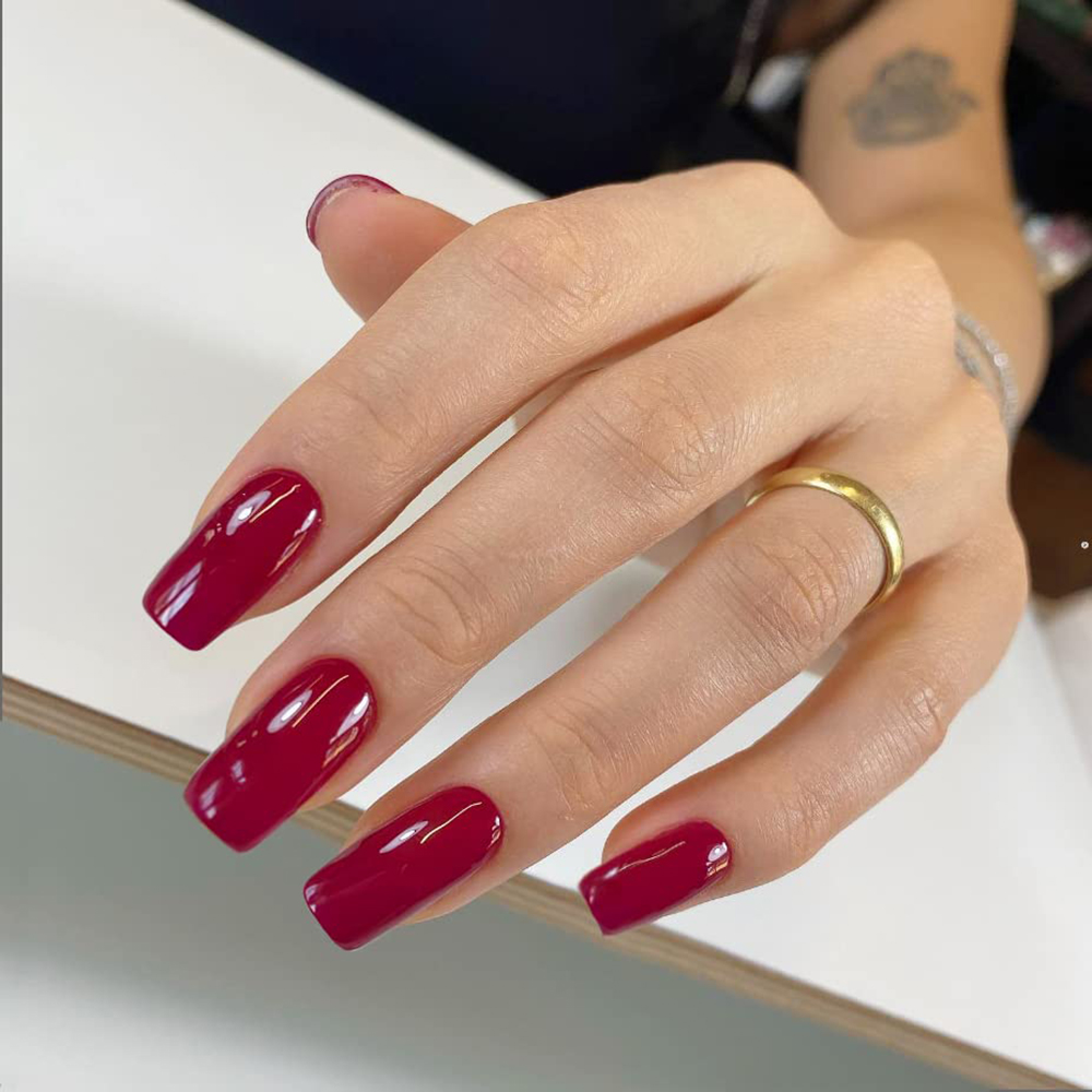 Artaug-フルカバーフェイクネイルセット、ショートスクエ - Nail Art Pink のレビューと価格
