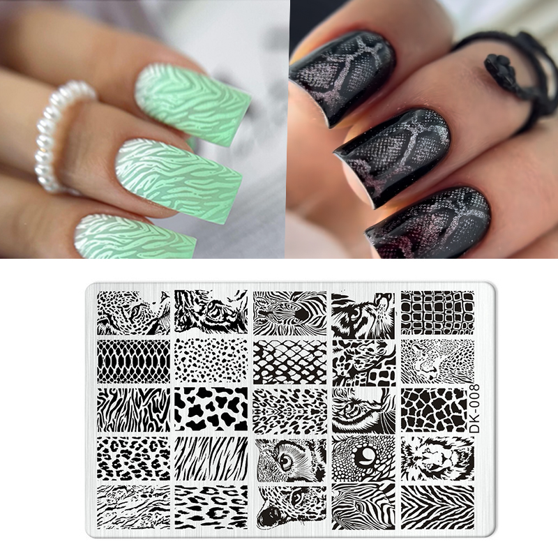 動物画像ヘビヒョウネイルスタンピングタイガーゼブラヒョウヘビ - Nail Art Zebra Design のレビューと価格