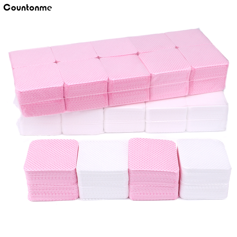 1000枚入り コットン製 ネイルポリッシュリムーバー ナプ - Nail Art Pink のレビューと価格