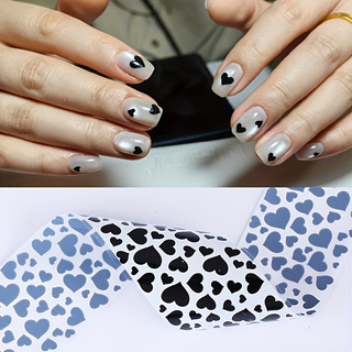 10枚入りミックスパターンネイル転写シール – ヒョウ、ゼブ - Nail Art Zebra Design のレビューと価格