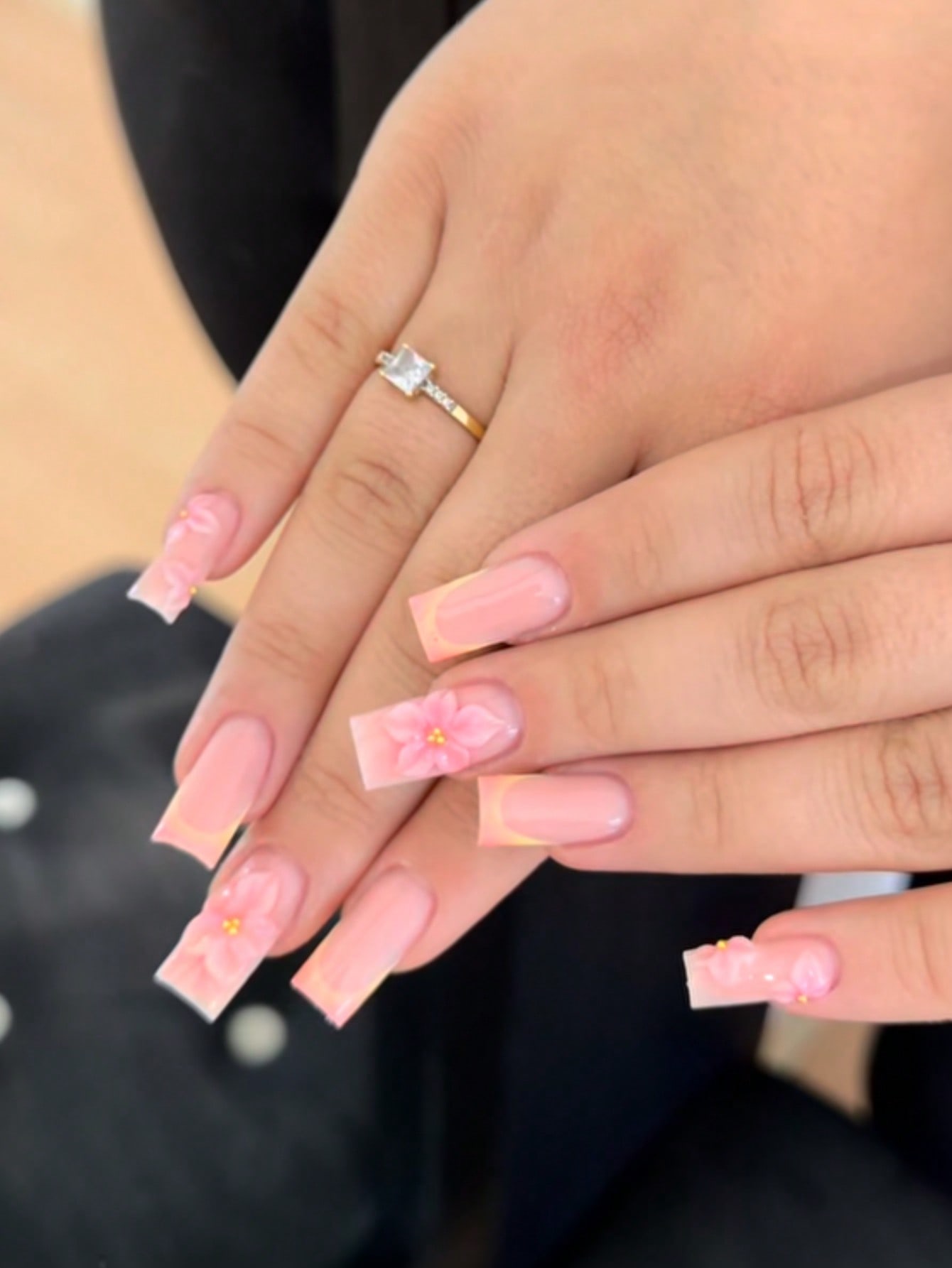 10枚入りミディアムレングスの長方形ヌードピンクとオレンジの - Nail Art Pink のレビューと価格