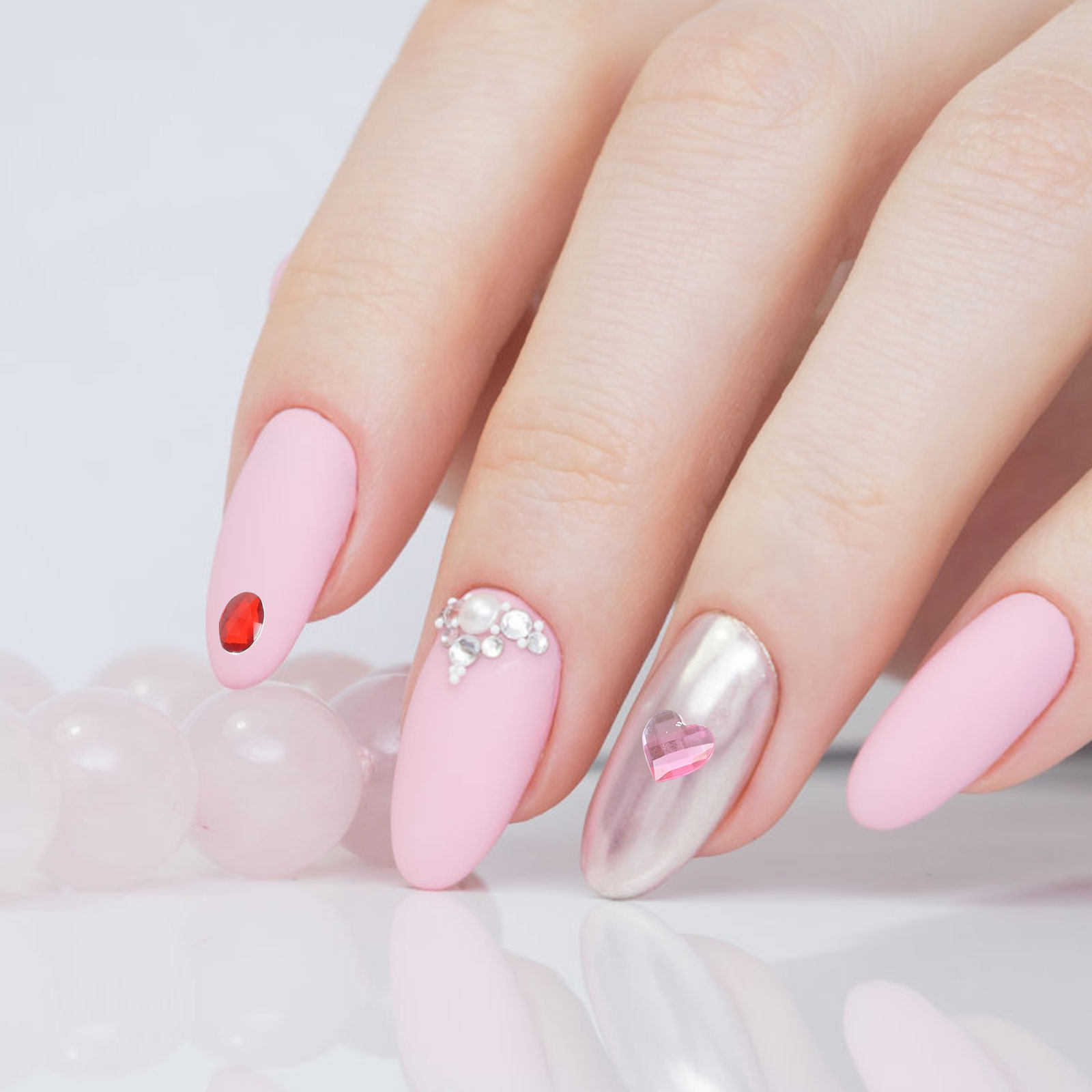 12枚入りアクリル製粘着ラインストーン、顔やネイル、クラフト - Rhinestone Nail Gem のレビューと価格