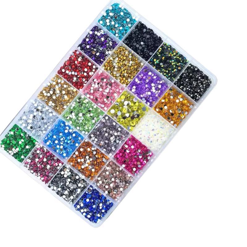 15色のレジンラインストーン装飾キット、ジェリーラインストー - Rhinestone Nail Gem のレビューと価格