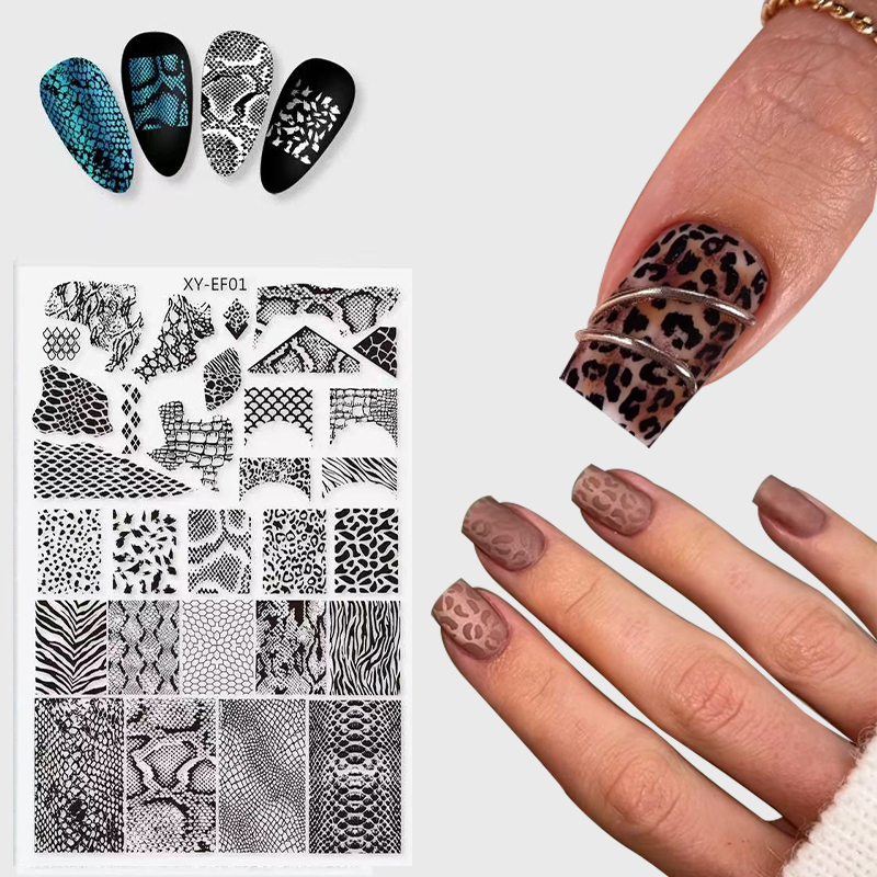新しい動物イメージの蛇、ヒョウ、ネイルスタンピング、虎、ゼブ - Nail Art Zebra Design のレビューと価格
