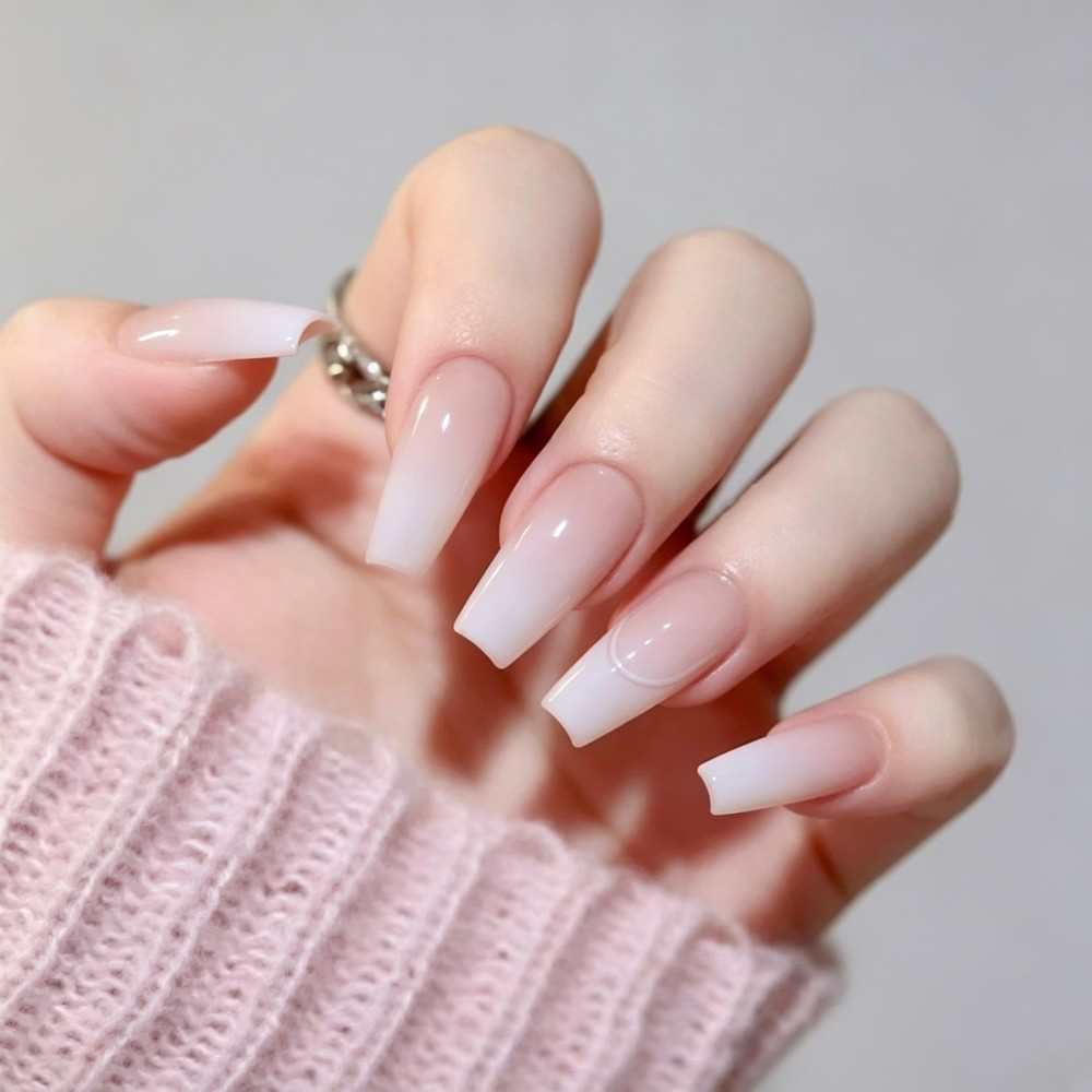 24枚入り/箱 ロングコフィン型つけ爪 ローズ柄 グルー付き - Nail Art Pink のレビューと価格
