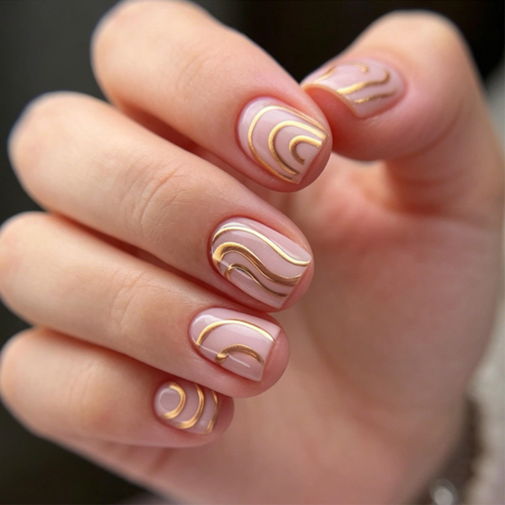 24枚入り ピンクの取り外し可能なネイルパッチ フレンチホワ - Nail Art Pink のレビューと価格