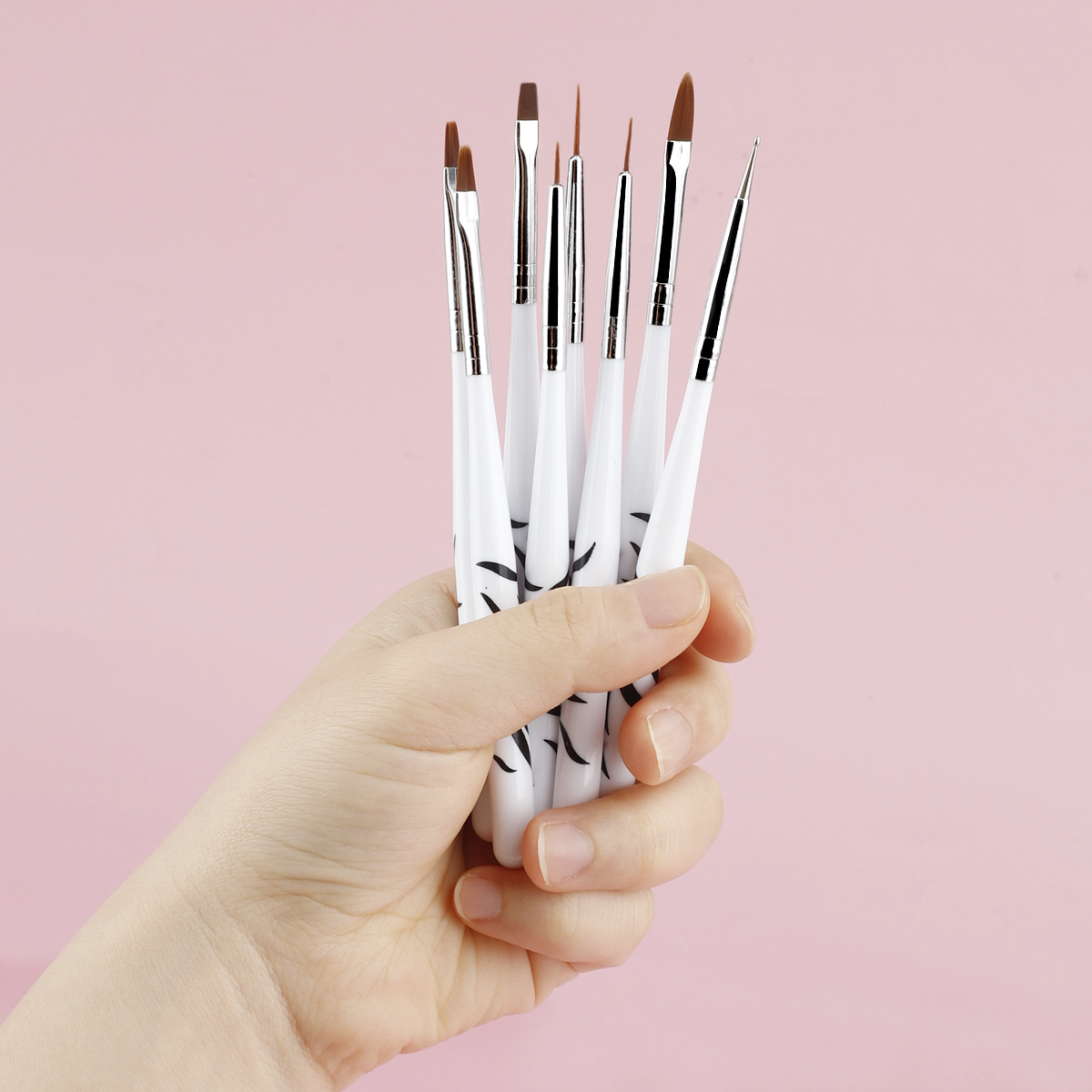 ゼブラ柄ネイルブラシセット ネイルアートデザイン マニキュア - Nail Art Zebra Design のレビューと価格